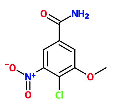 (image for) MCYB6710 4-Chloro-3-methoxy-5-nitrobenzamide